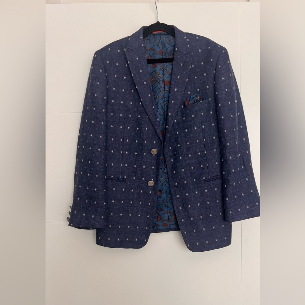 Kids Blue linen Blazer